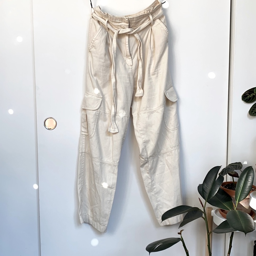 Aritzia Wilfred Cargo Pants - tan • 8